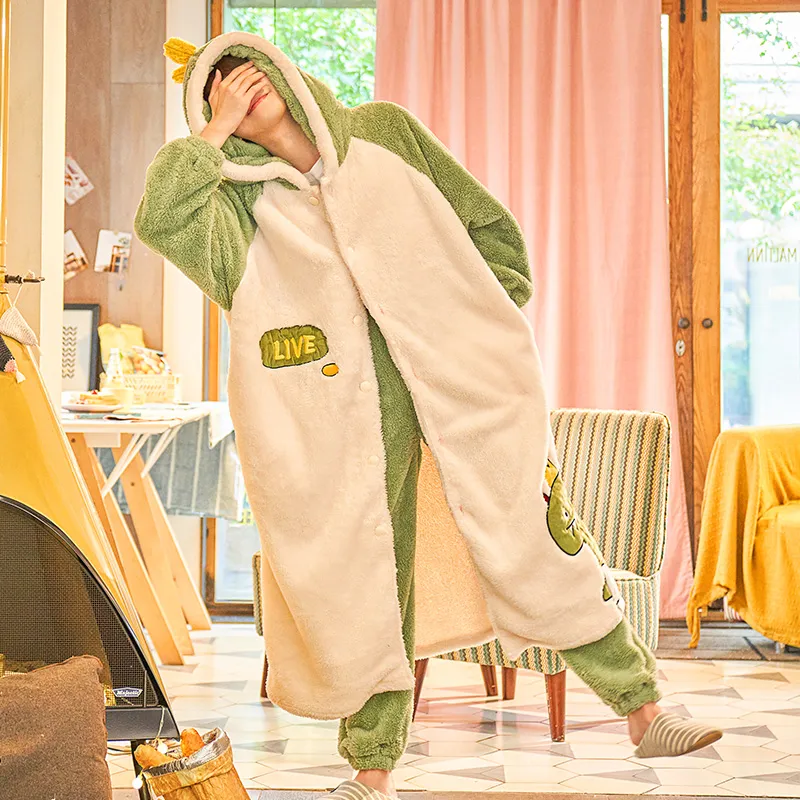 Qiao Ni Tong Pajama Set Men's Grass Green-3