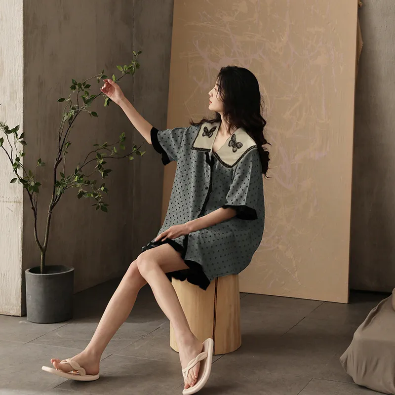 Qiao Ni Tong Pajama Set Women's Image Color-3