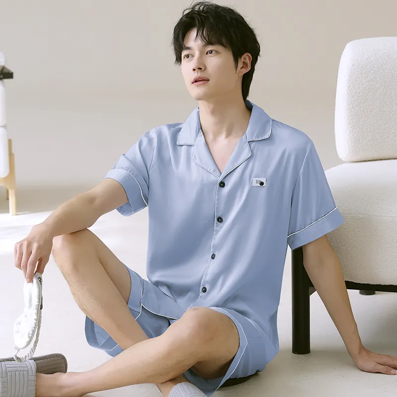 Qiao Ni Tong Pajama Set Men's Image Color-2