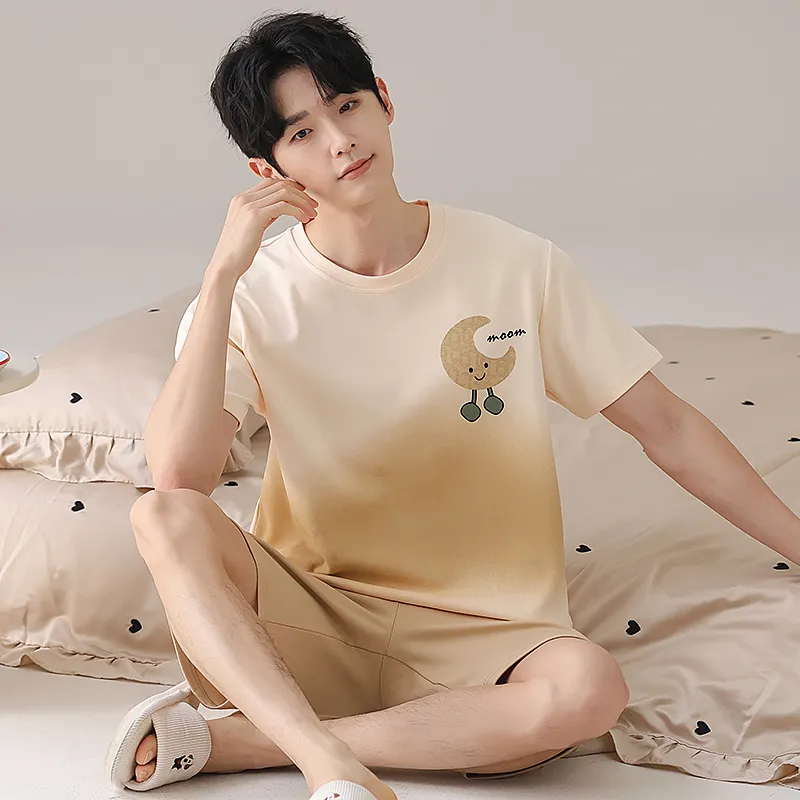 Qiao Ni Tong Pajama Set Men's Image Color-1