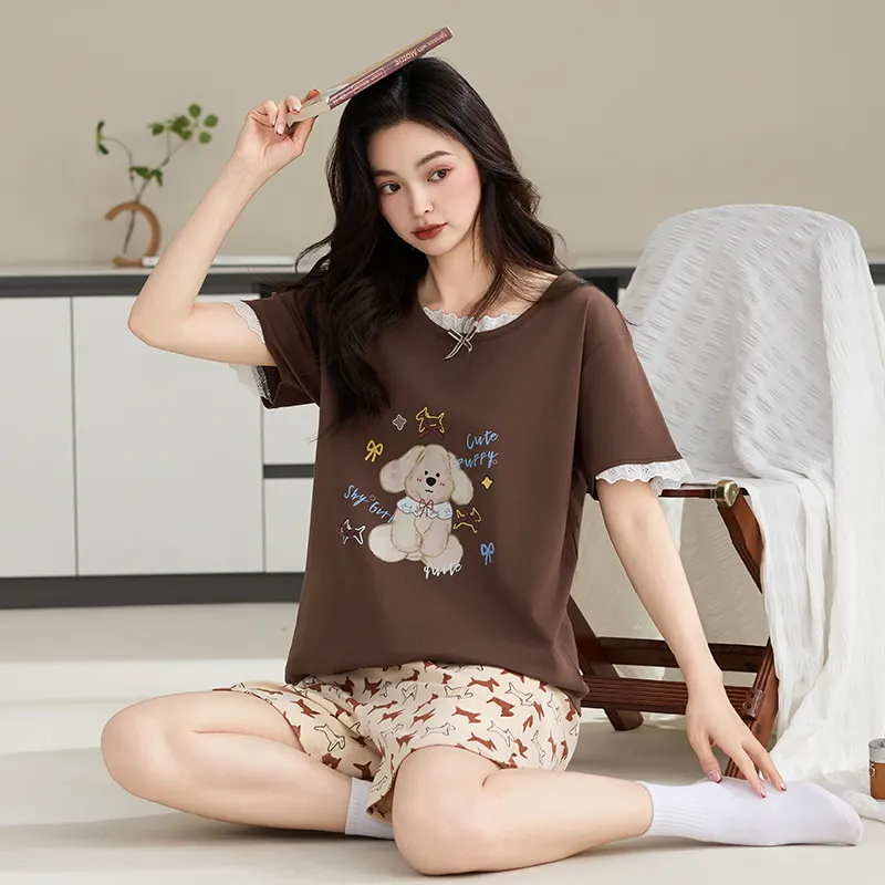 Qiao Ni Tong Pajama Set Women's Image Color-3