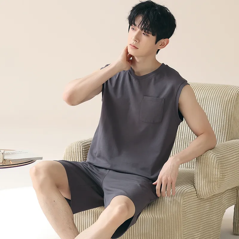 Qiao Ni Tong Pajama Set Men's Image Color-5
