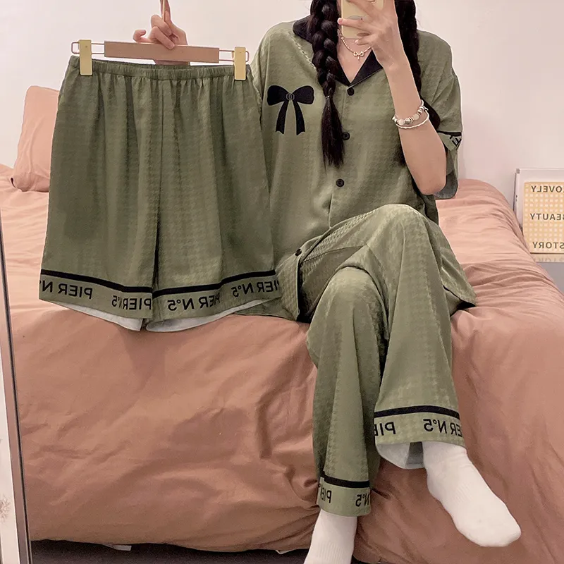 Qiao Ni Tong Pajama Set Women's Image Color-5
