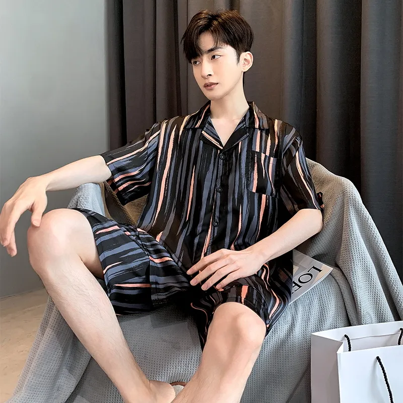Qiao Ni Tong Pajama Set Men's Image Color-1