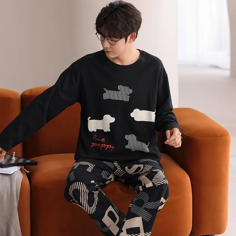 Qiao Ni Tong Pajama Set Men's Image Color-5
