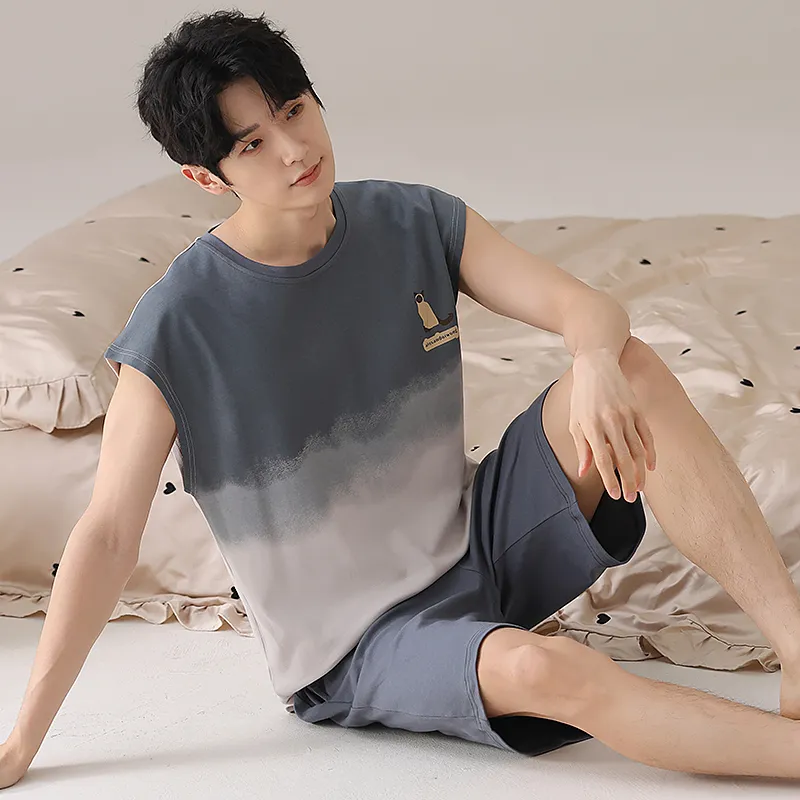 Qiao Ni Tong Pajama Set Men's Image Color-3