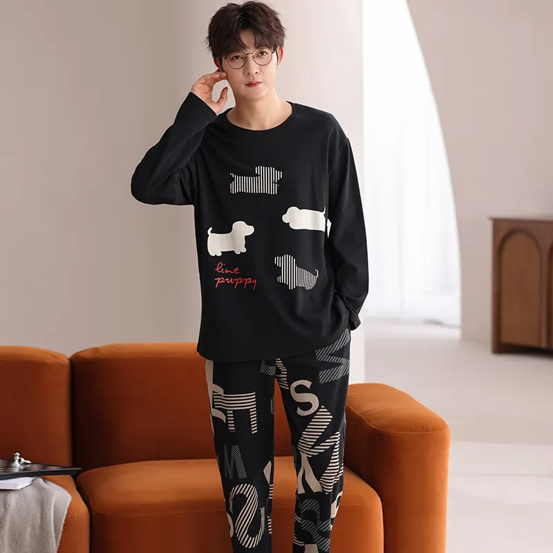 Qiao Ni Tong Pajama Set Men's Image Color-6
