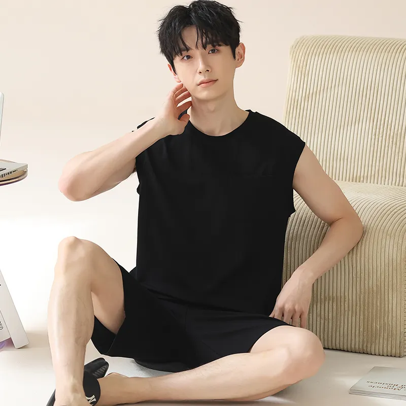 Qiao Ni Tong Pajama Set Men's Image Color-1