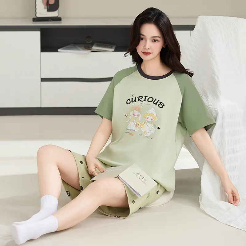 Qiao Ni Tong Pajama Set Women's Image Color-1