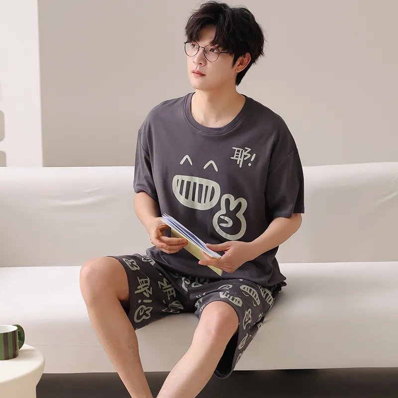 Qiao Ni Tong Pajama Set Men's Image Color-1