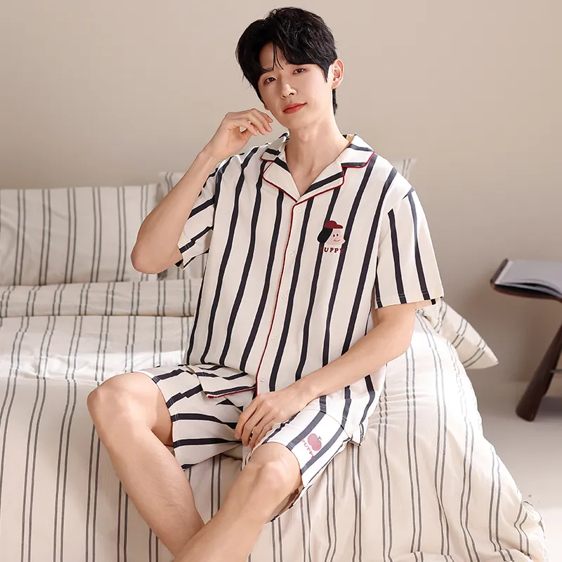 Qiao Ni Tong Pajama Set Men's Image Color-6