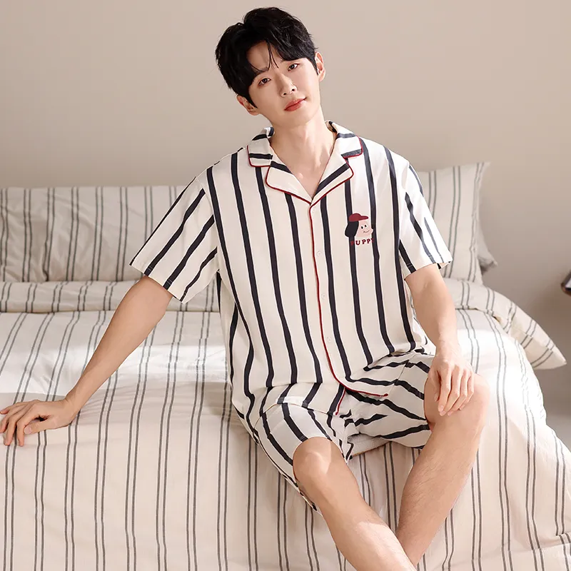 Qiao Ni Tong Pajama Set Men's Image Color-3
