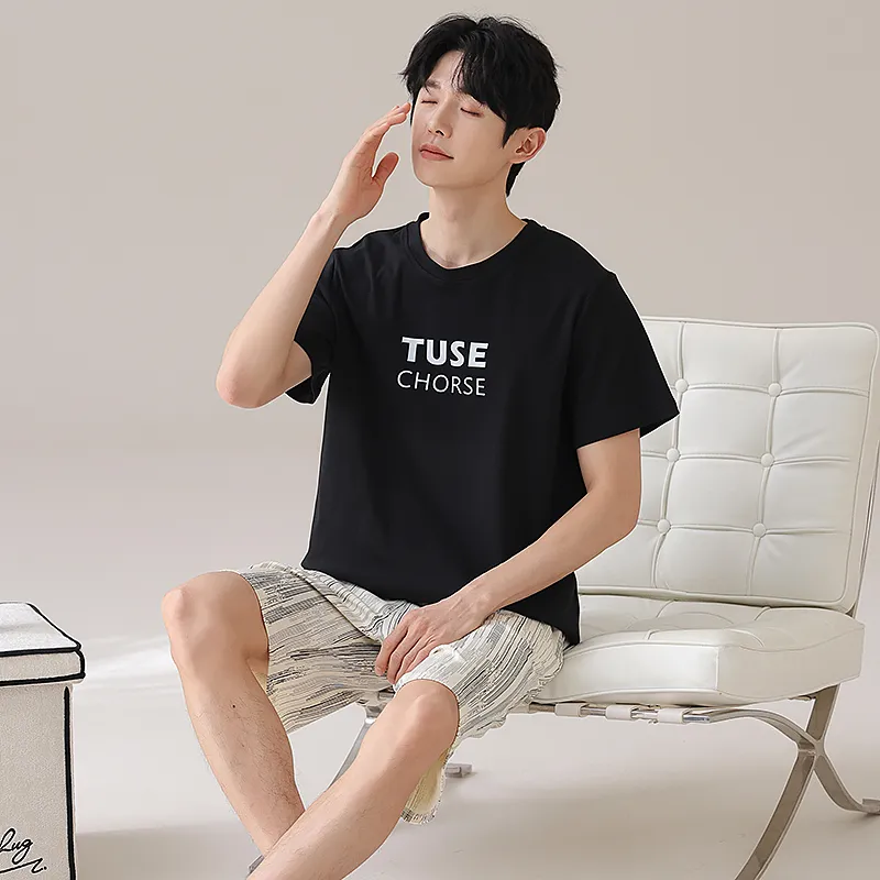 Qiao Ni Tong Pajama Set Men's Image Color-1
