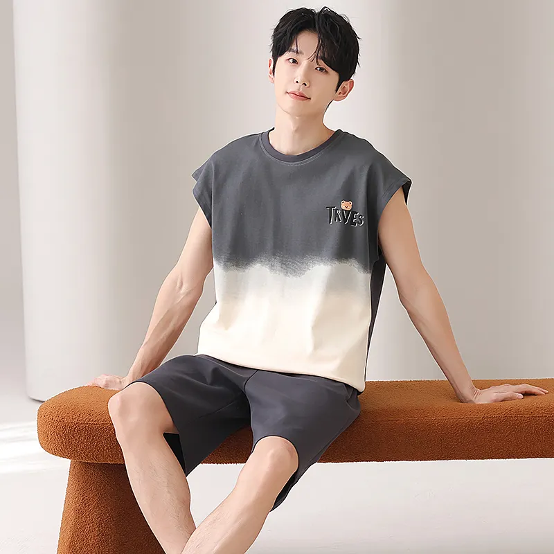 Qiao Ni Tong Pajama Set Men's Image Color-4