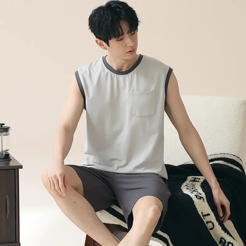 Qiao Ni Tong Pajama Set Men's Image Color-1