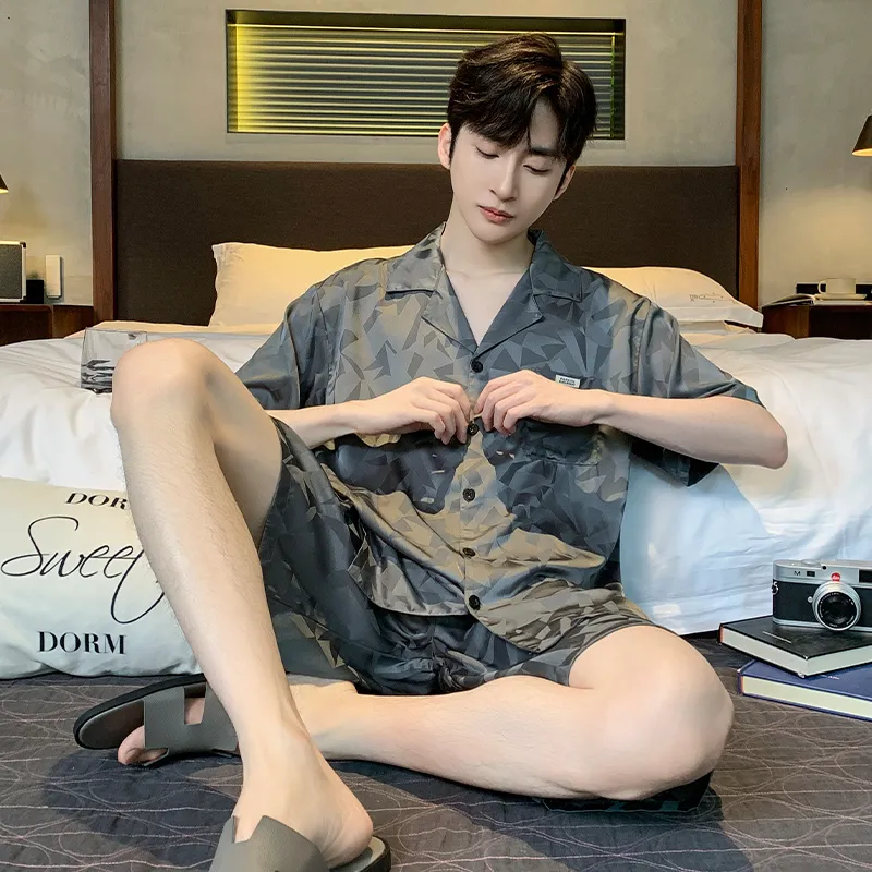Qiao Ni Tong Pajama Set Men's Image Color-2