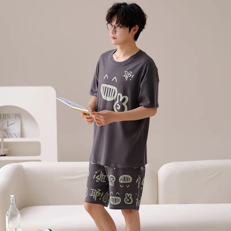 Qiao Ni Tong Pajama Set Men's Image Color-6