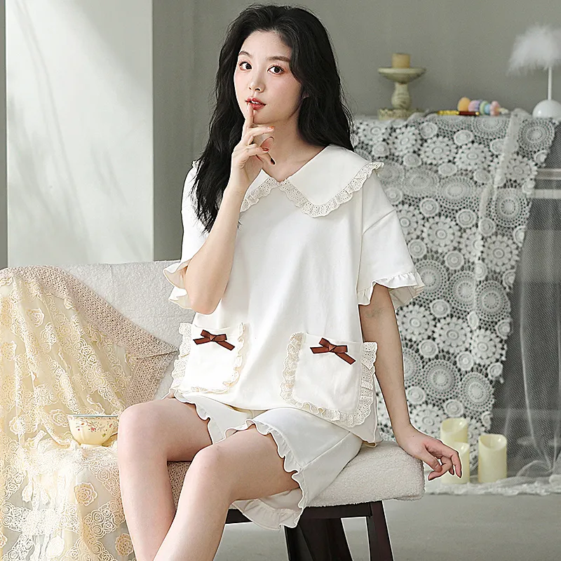 Qiao Ni Tong Pajama Set Women's Image Color-2