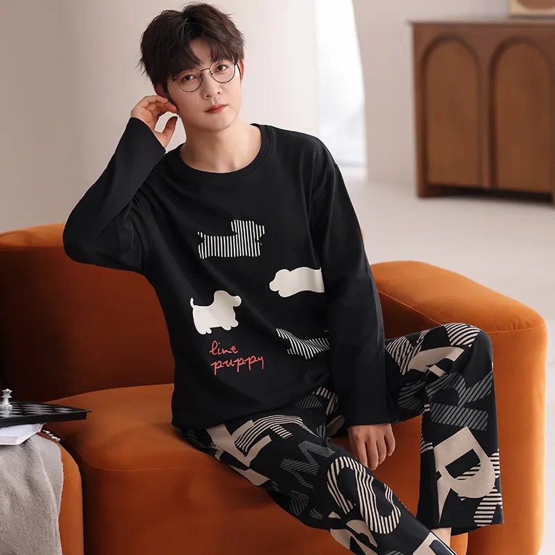 Qiao Ni Tong Pajama Set Men's Image Color-4