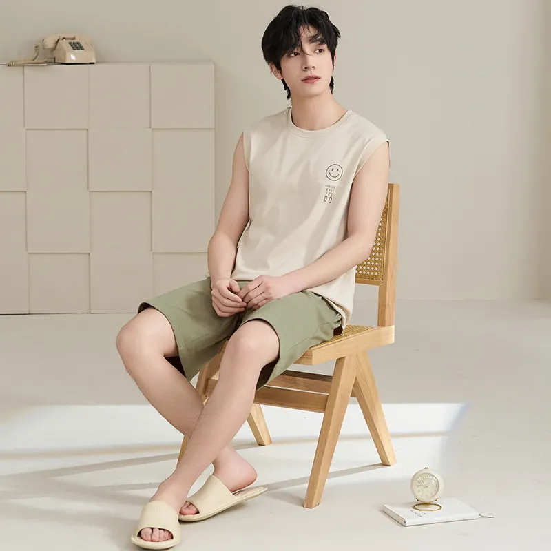 Qiao Ni Tong Pajama Set Men's Image Color-4