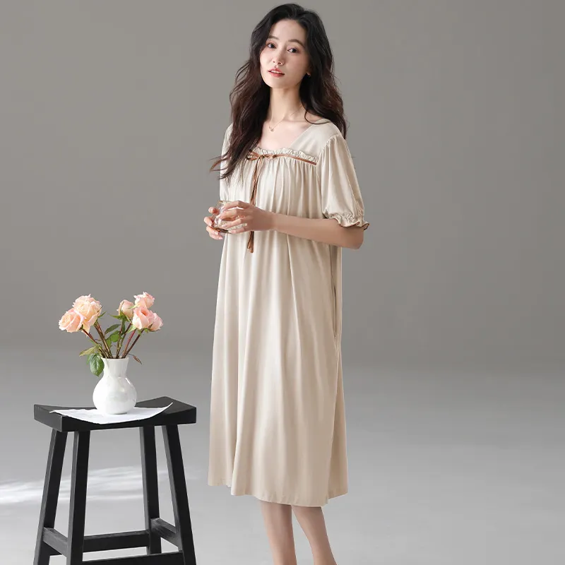 Qiao Ni Tong Women's Nightgowns-6