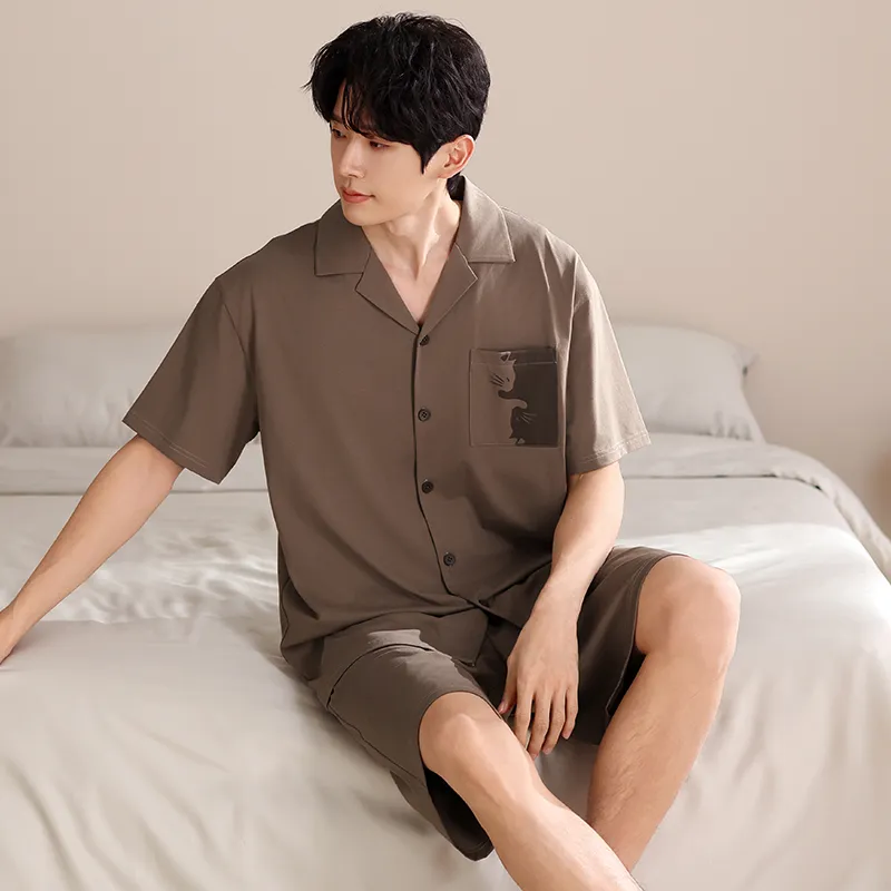 Qiao Ni Tong Pajama Set Men's Image Color-1