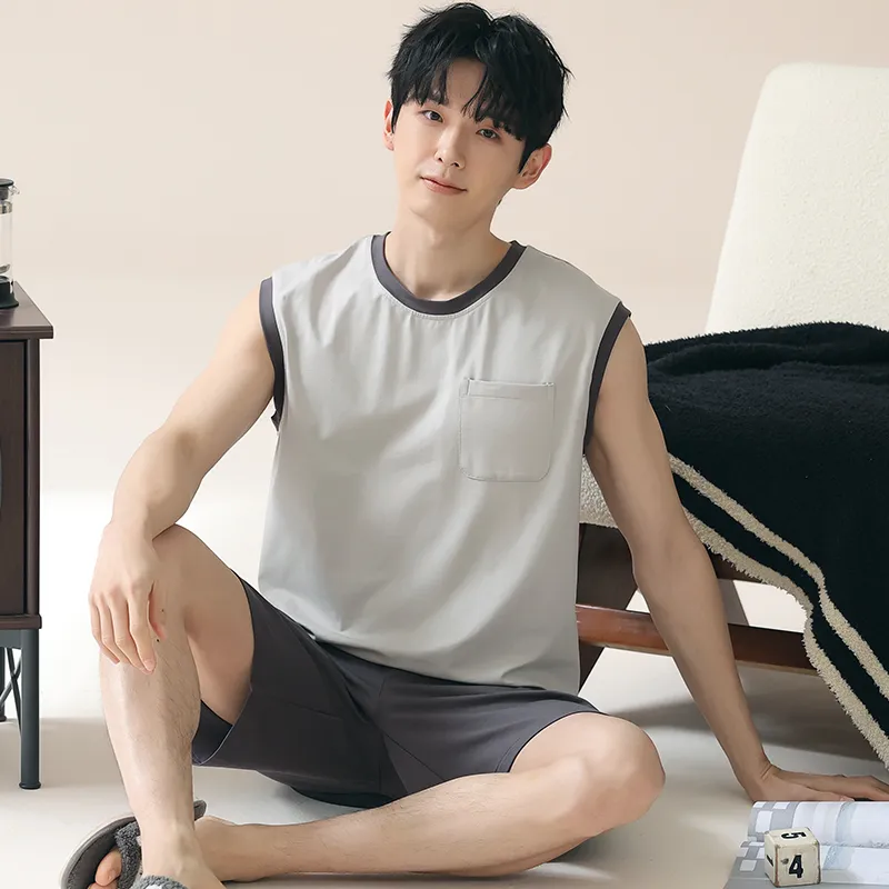 Qiao Ni Tong Pajama Set Men's Image Color-4
