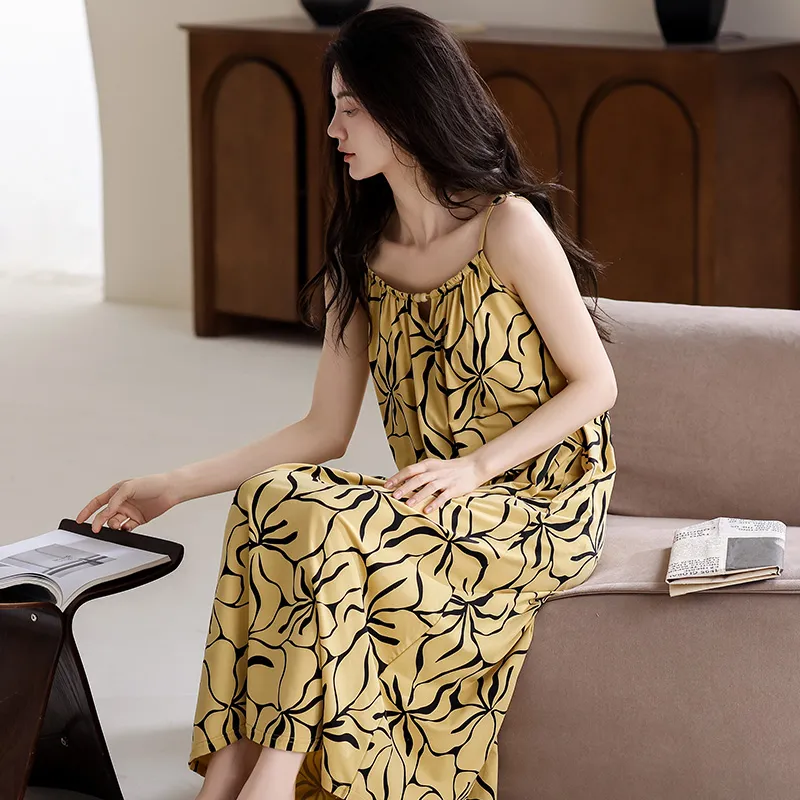 Qiao Ni Tong Women's Nightgowns-5