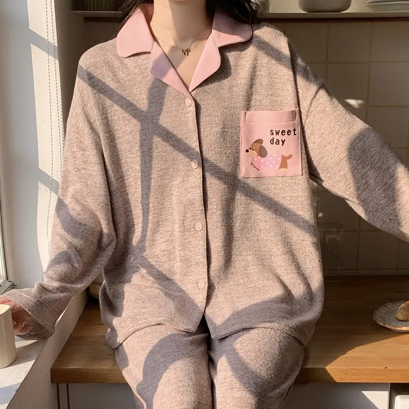 Qiao Ni Tong Pajama Set Women's Image Color-2
