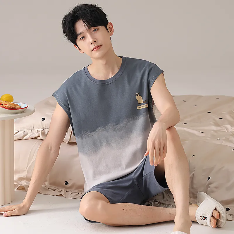 Qiao Ni Tong Pajama Set Men's Image Color-5