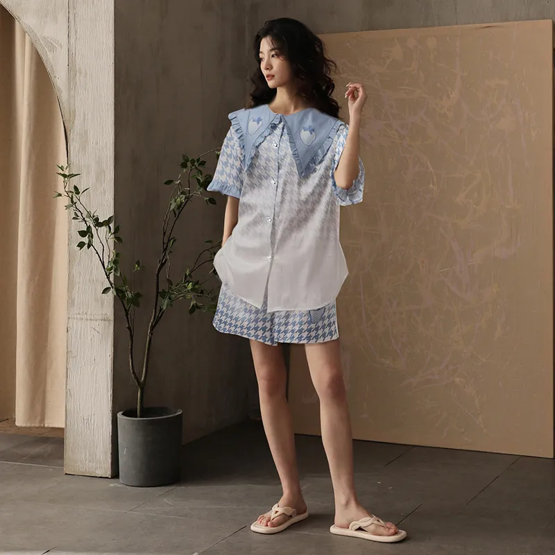 Qiao Ni Tong Pajama Set Women's Image Color-1