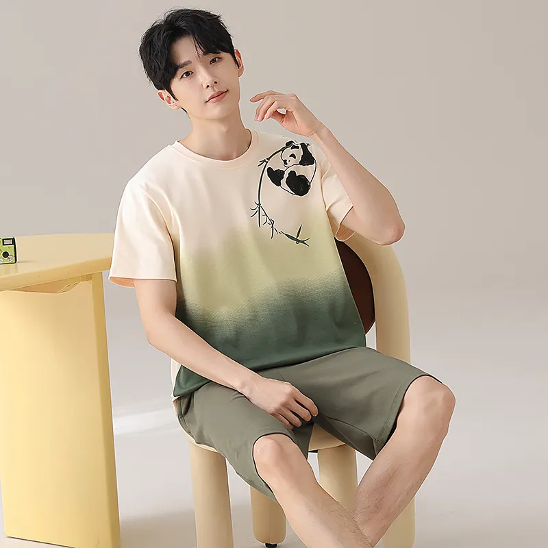 Qiao Ni Tong Pajama Set Men's Image Color-5