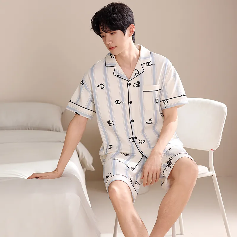 Qiao Ni Tong Pajama Set Men's Image Color-3