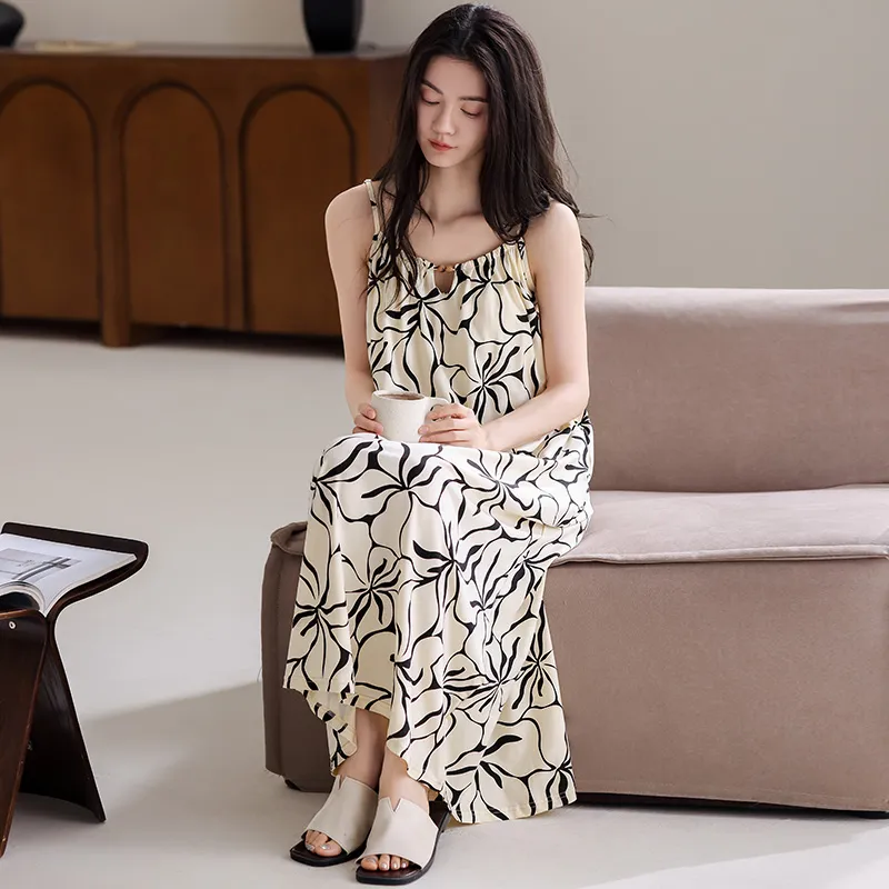 Qiao Ni Tong Women's Nightgowns-2