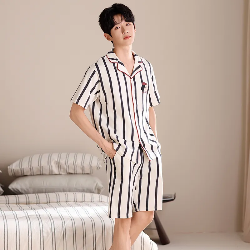 Qiao Ni Tong Pajama Set Men's Image Color-4