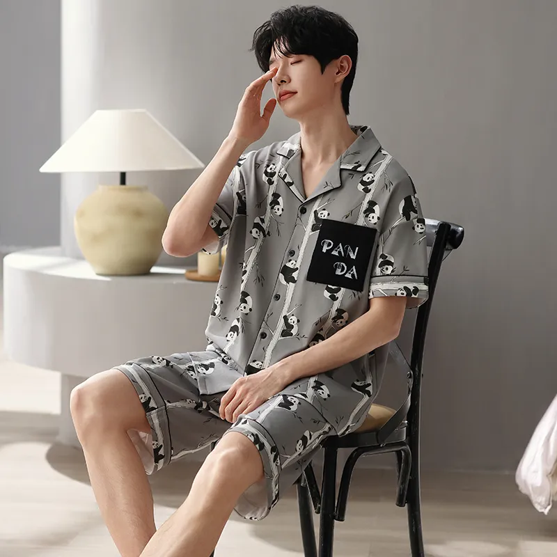 Qiao Ni Tong Pajama Set Men's Image Color-1