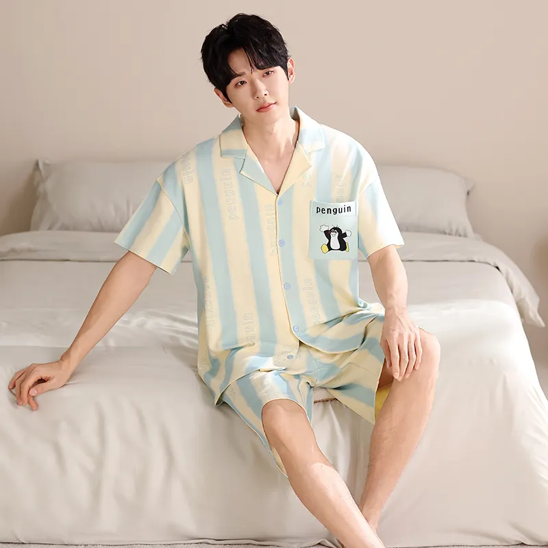 Qiao Ni Tong Pajama Set Men's Image Color-4
