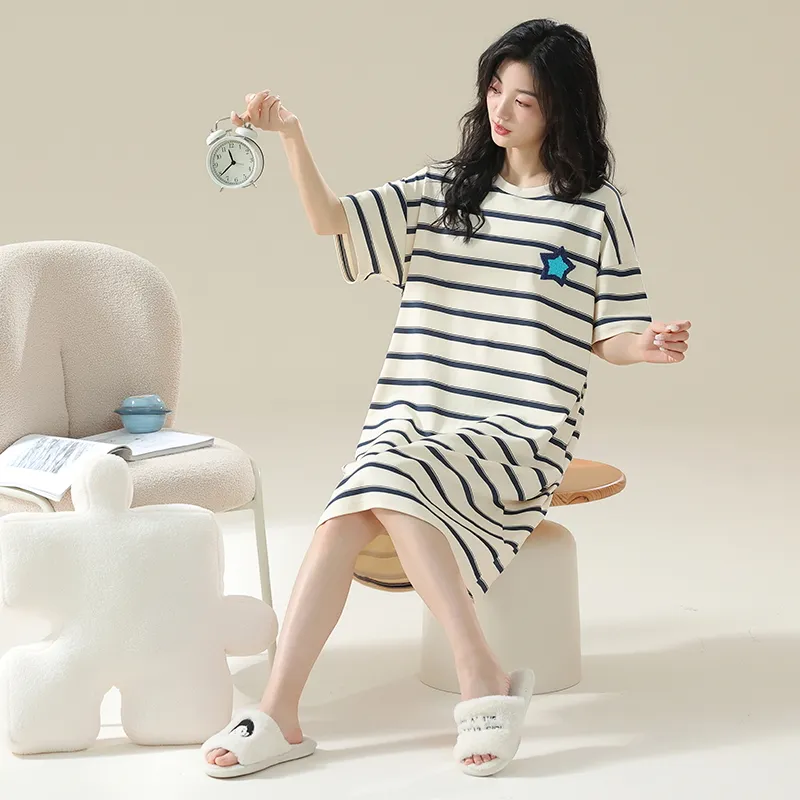 Qiao Ni Tong Women's Nightgowns-3