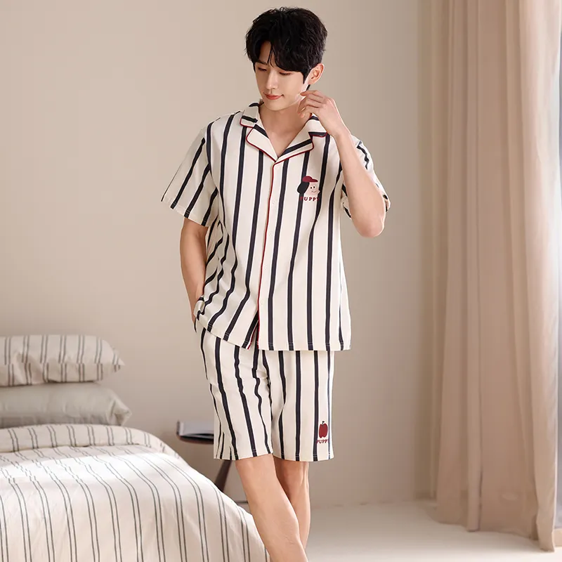 Qiao Ni Tong Pajama Set Men's Image Color-5