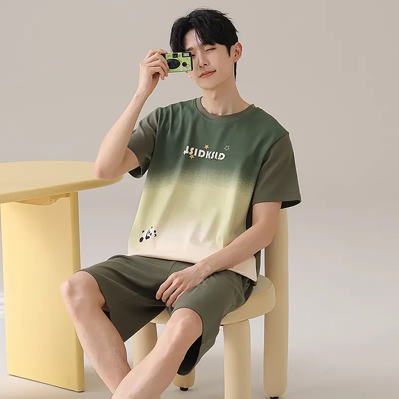 Qiao Ni Tong Pajama Set Men's Image Color-1