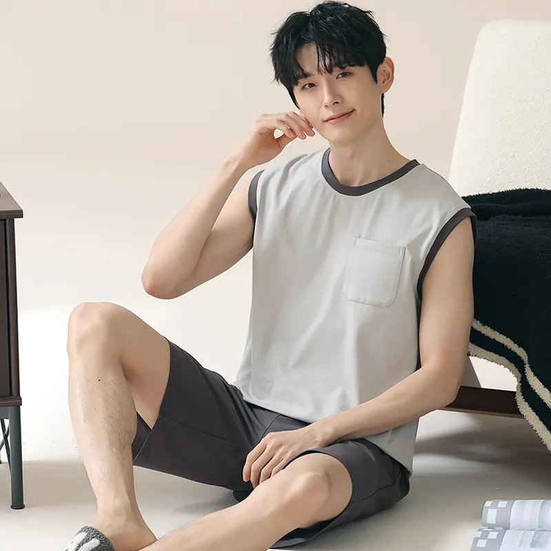 Qiao Ni Tong Pajama Set Men's Image Color-5