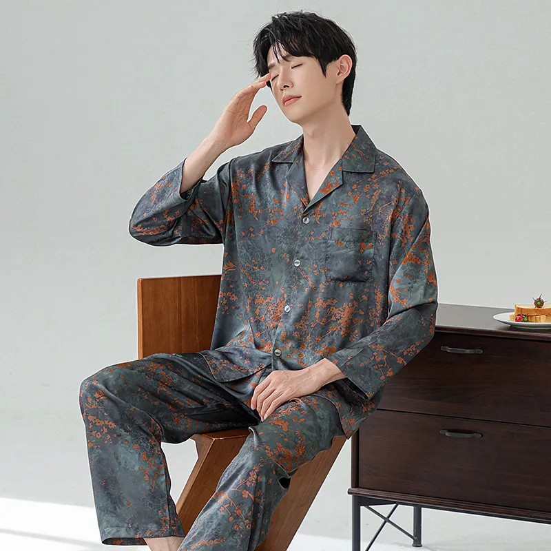 Qiao Ni Tong Pajama Set Men's Image Color-3