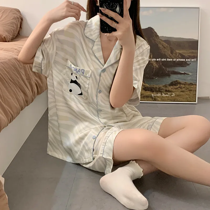Qiao Ni Tong Pajama Set Women's Image Color-5