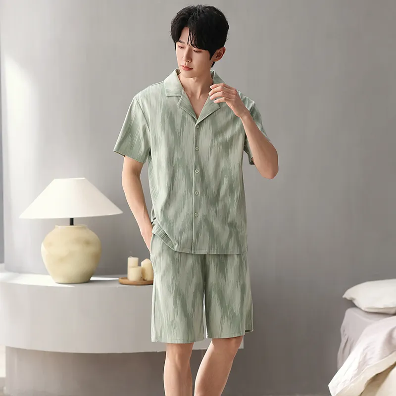 Qiao Ni Tong Pajama Set Men's Image Color-6
