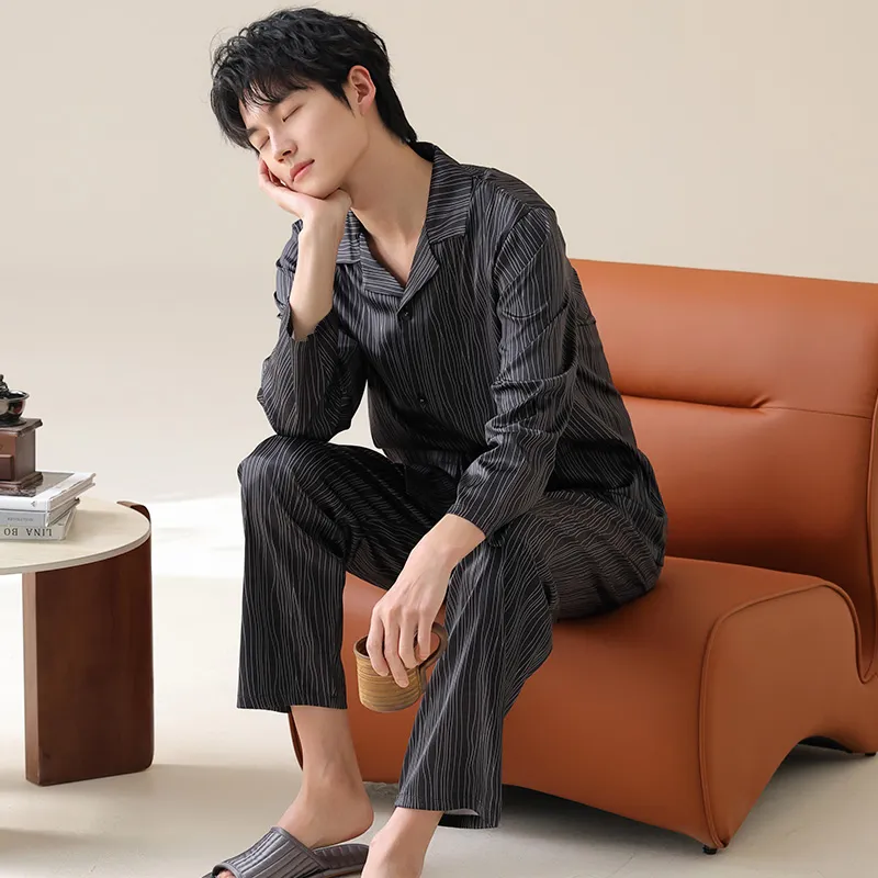 Qiao Ni Tong Pajama Set Men's Image Color-1