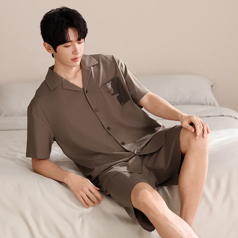 Qiao Ni Tong Pajama Set Men's Image Color-2