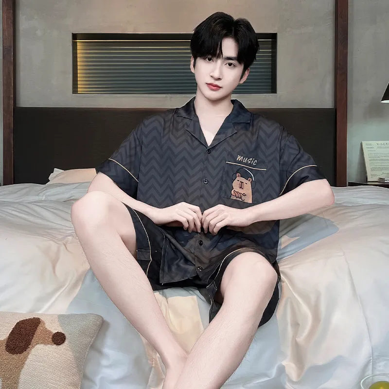 Qiao Ni Tong Pajama Set Men's Image Color-1