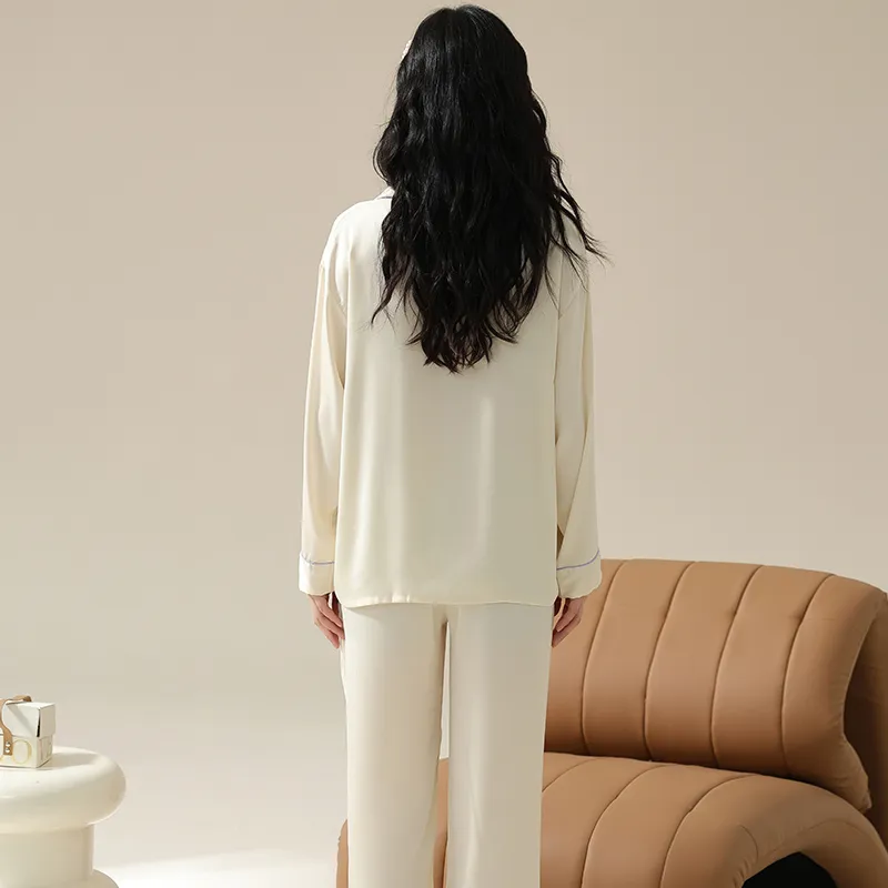 Qiao Ni Tong Pajama Set Women's Apricot-1