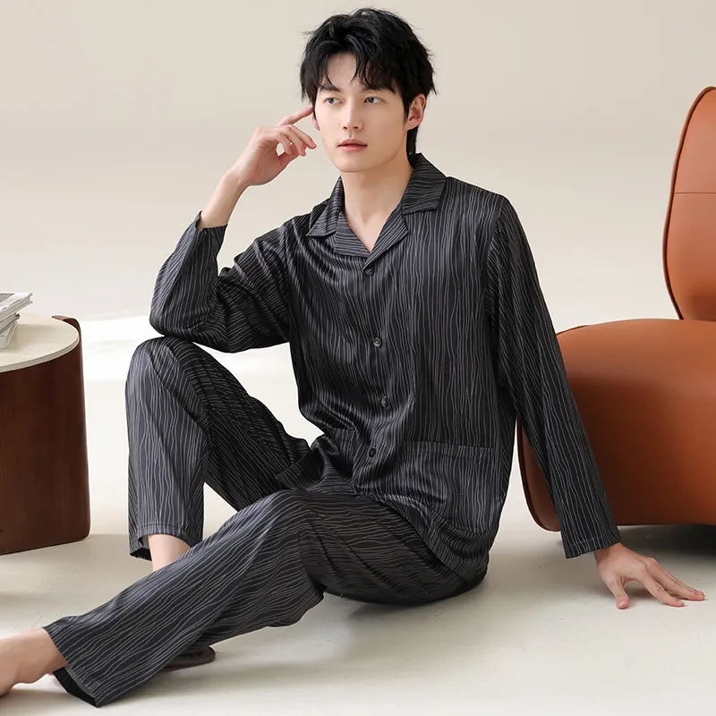Qiao Ni Tong Pajama Set Men's Image Color-5