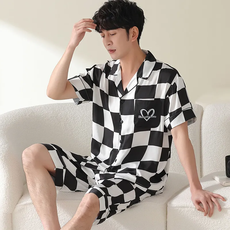 Qiao Ni Tong Pajama Set Men's Image Color-3